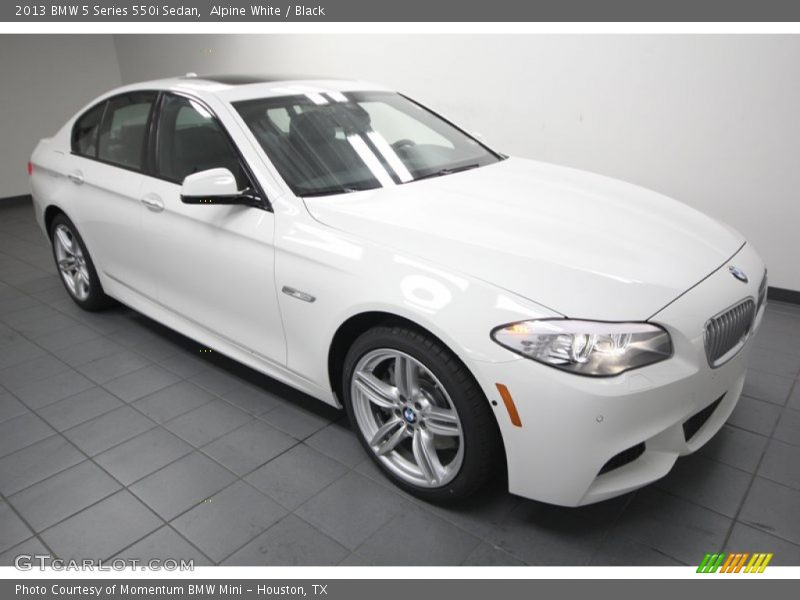 Alpine White / Black 2013 BMW 5 Series 550i Sedan