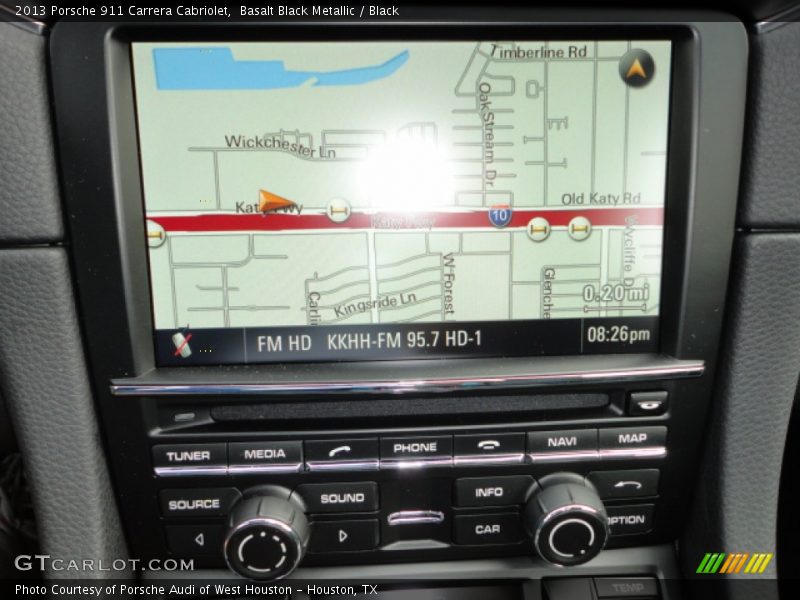 Navigation of 2013 911 Carrera Cabriolet