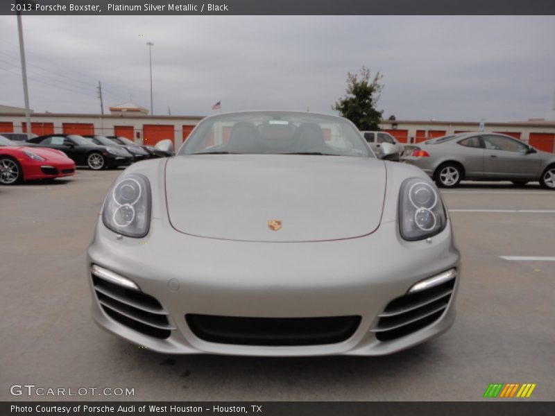 Platinum Silver Metallic / Black 2013 Porsche Boxster