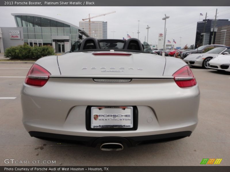 Platinum Silver Metallic / Black 2013 Porsche Boxster
