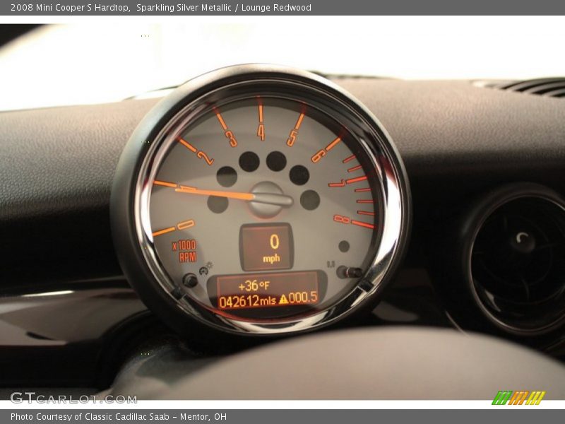 Sparkling Silver Metallic / Lounge Redwood 2008 Mini Cooper S Hardtop