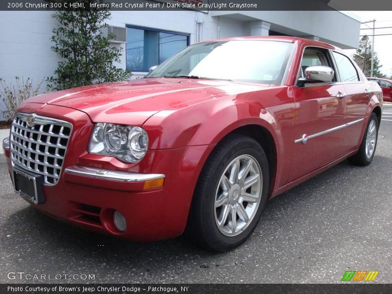Inferno Red Crystal Pearl / Dark Slate Gray/Light Graystone 2006 Chrysler 300 C HEMI