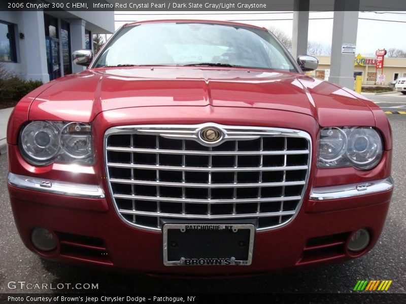 Inferno Red Crystal Pearl / Dark Slate Gray/Light Graystone 2006 Chrysler 300 C HEMI