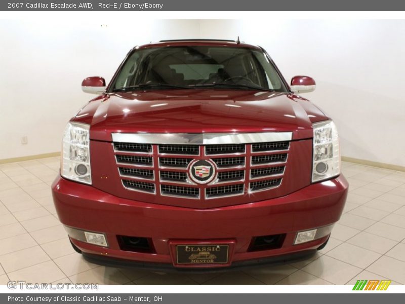 Red-E / Ebony/Ebony 2007 Cadillac Escalade AWD