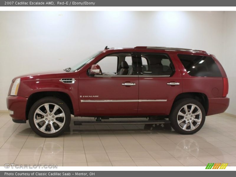 Red-E / Ebony/Ebony 2007 Cadillac Escalade AWD