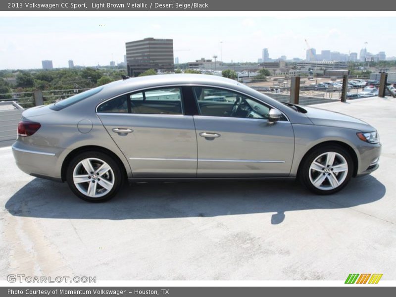 Light Brown Metallic / Desert Beige/Black 2013 Volkswagen CC Sport