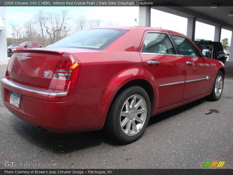 Inferno Red Crystal Pearl / Dark Slate Gray/Light Graystone 2006 Chrysler 300 C HEMI