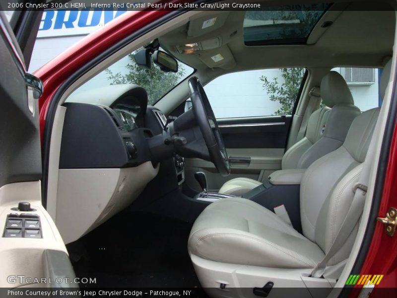 Inferno Red Crystal Pearl / Dark Slate Gray/Light Graystone 2006 Chrysler 300 C HEMI
