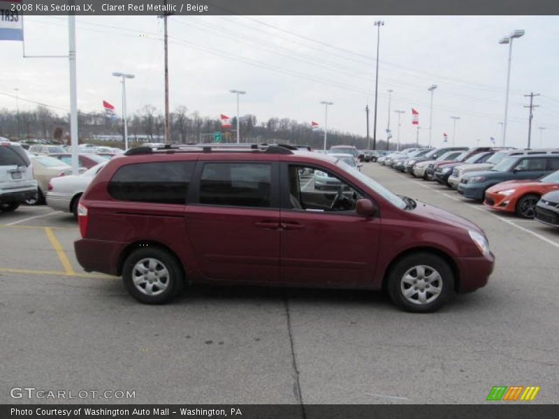 Claret Red Metallic / Beige 2008 Kia Sedona LX