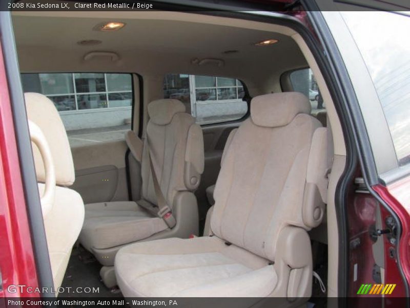 Rear Seat of 2008 Sedona LX