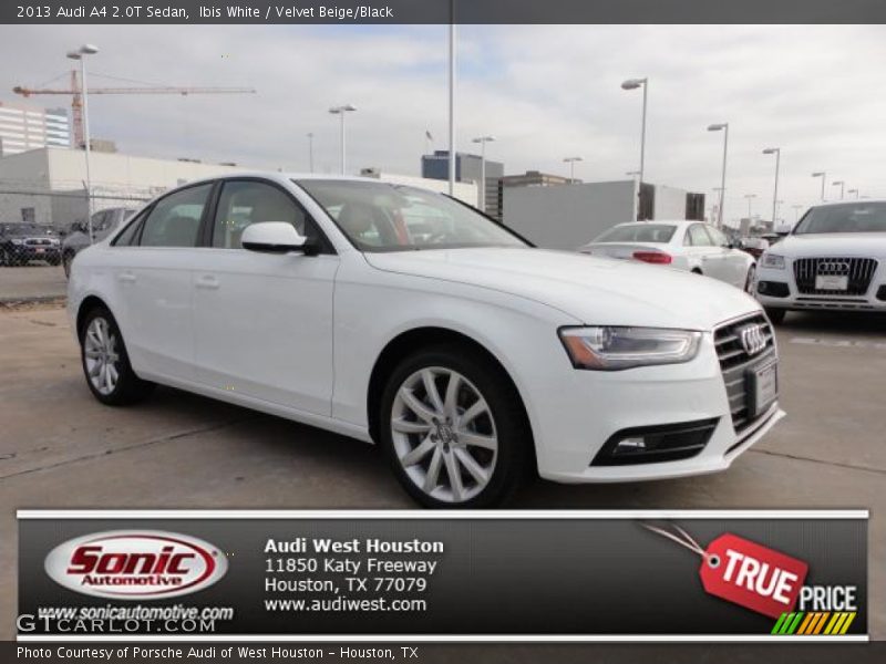 Ibis White / Velvet Beige/Black 2013 Audi A4 2.0T Sedan