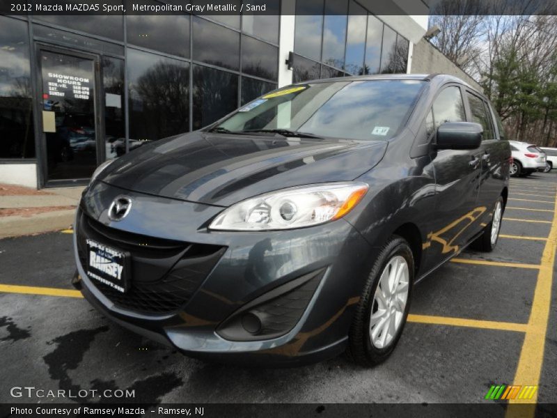 Metropolitan Gray Metallic / Sand 2012 Mazda MAZDA5 Sport