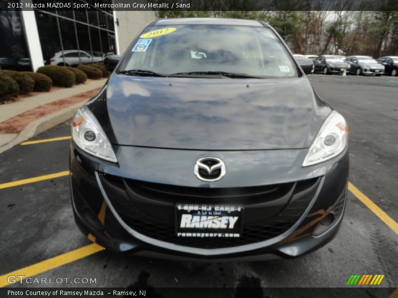 Metropolitan Gray Metallic / Sand 2012 Mazda MAZDA5 Sport