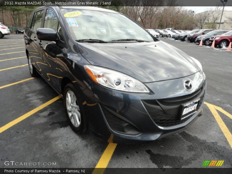 Metropolitan Gray Metallic / Sand 2012 Mazda MAZDA5 Sport