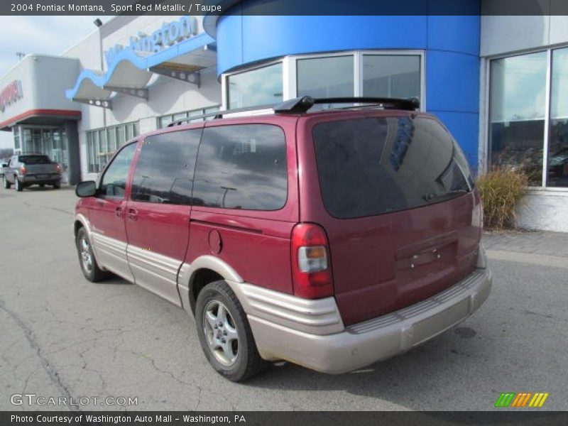 Sport Red Metallic / Taupe 2004 Pontiac Montana