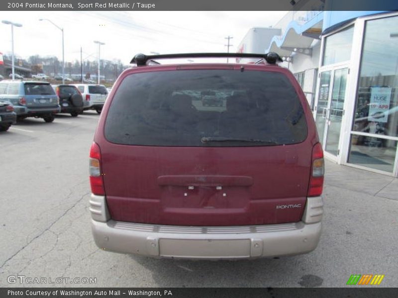 Sport Red Metallic / Taupe 2004 Pontiac Montana