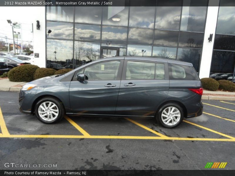 Metropolitan Gray Metallic / Sand 2012 Mazda MAZDA5 Sport