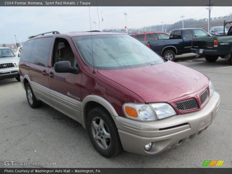Sport Red Metallic / Taupe 2004 Pontiac Montana