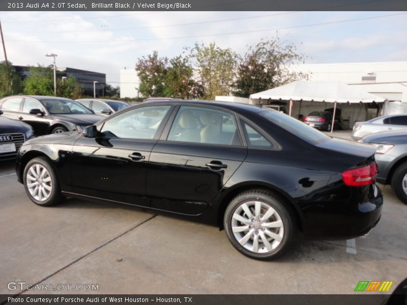 Brilliant Black / Velvet Beige/Black 2013 Audi A4 2.0T Sedan