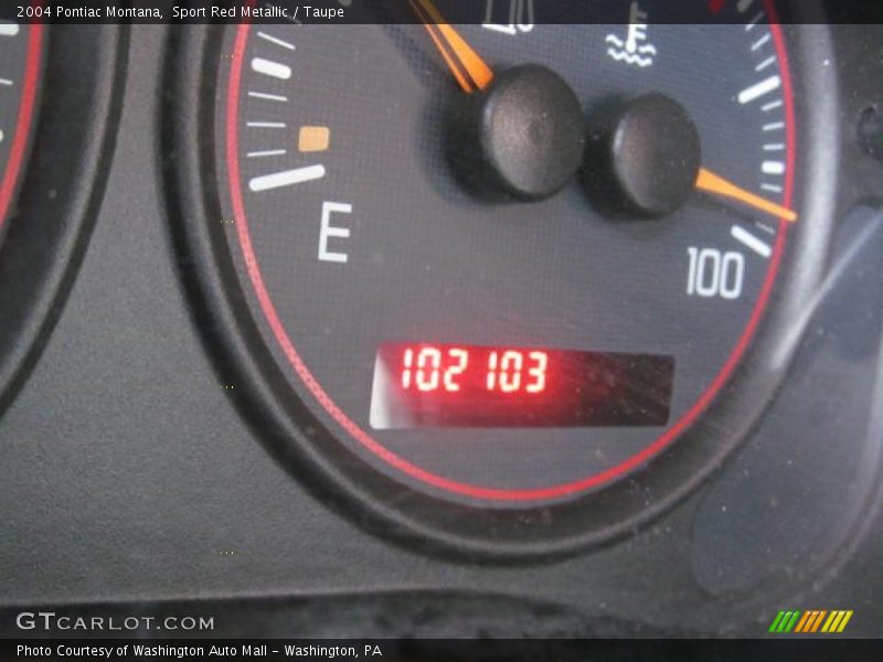 Sport Red Metallic / Taupe 2004 Pontiac Montana