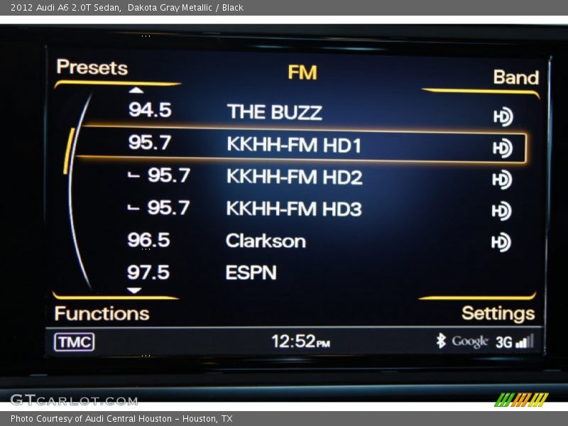 Dakota Gray Metallic / Black 2012 Audi A6 2.0T Sedan