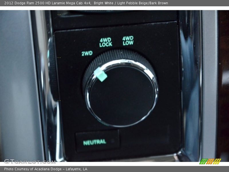 Bright White / Light Pebble Beige/Bark Brown 2012 Dodge Ram 2500 HD Laramie Mega Cab 4x4