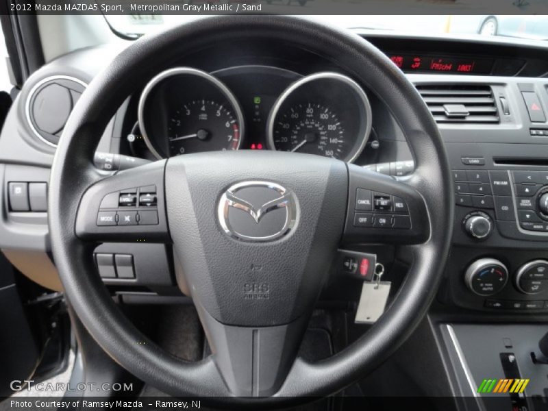 Metropolitan Gray Metallic / Sand 2012 Mazda MAZDA5 Sport