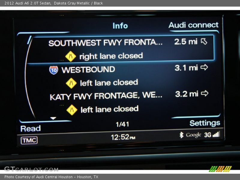 Dakota Gray Metallic / Black 2012 Audi A6 2.0T Sedan