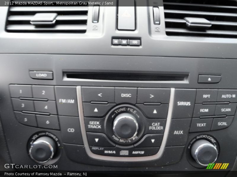 Metropolitan Gray Metallic / Sand 2012 Mazda MAZDA5 Sport