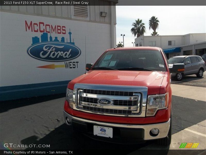 Race Red / Steel Gray 2013 Ford F150 XLT SuperCrew
