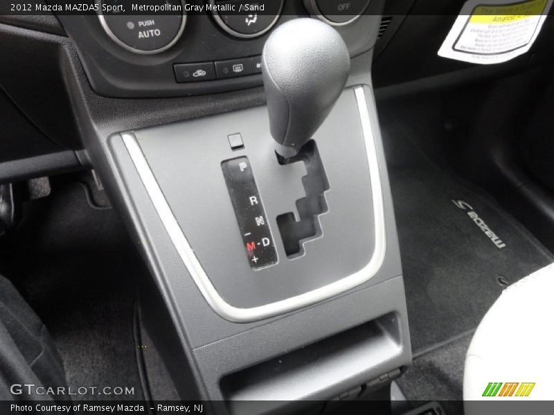 Metropolitan Gray Metallic / Sand 2012 Mazda MAZDA5 Sport