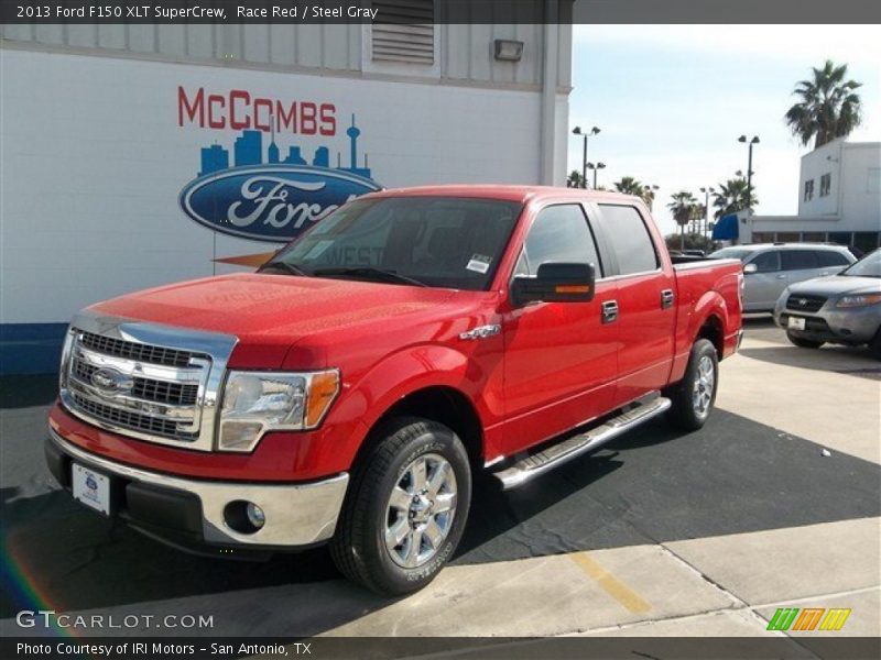 Race Red / Steel Gray 2013 Ford F150 XLT SuperCrew