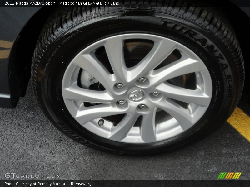 Metropolitan Gray Metallic / Sand 2012 Mazda MAZDA5 Sport