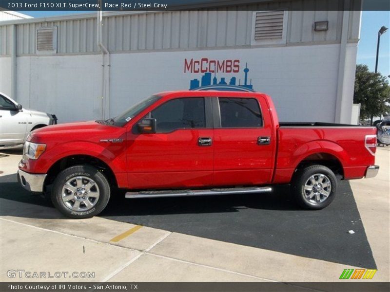 Race Red / Steel Gray 2013 Ford F150 XLT SuperCrew