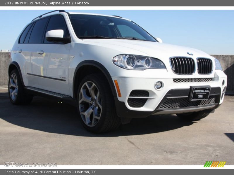 Alpine White / Tobacco 2012 BMW X5 xDrive35i