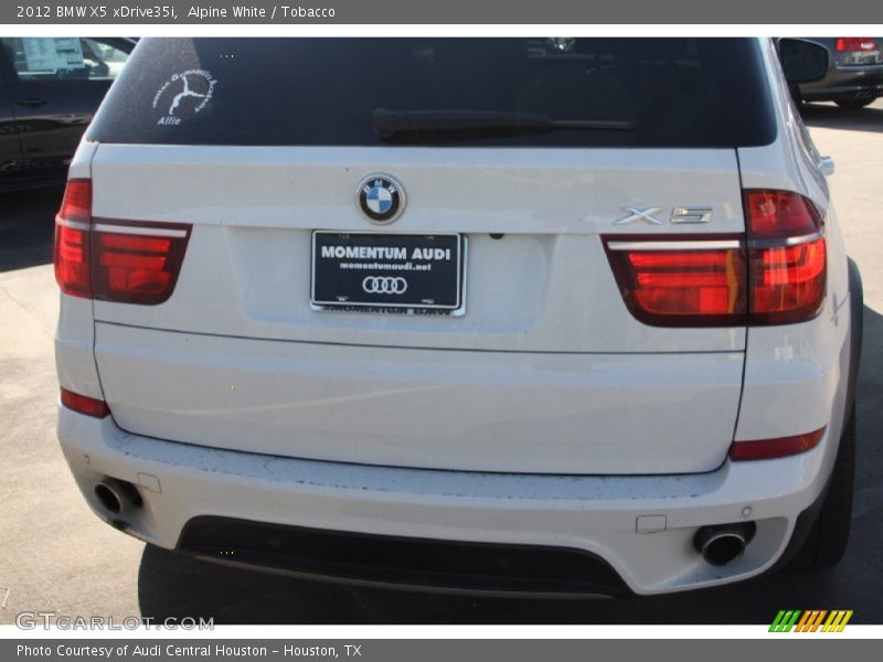 Alpine White / Tobacco 2012 BMW X5 xDrive35i