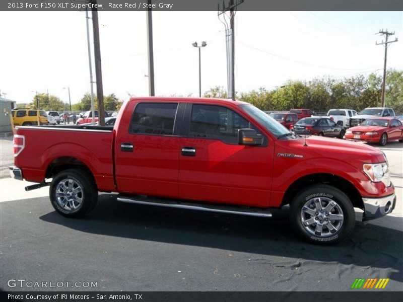 Race Red / Steel Gray 2013 Ford F150 XLT SuperCrew