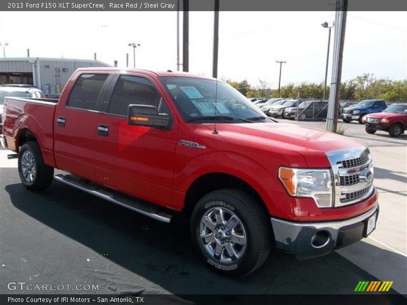 Race Red / Steel Gray 2013 Ford F150 XLT SuperCrew