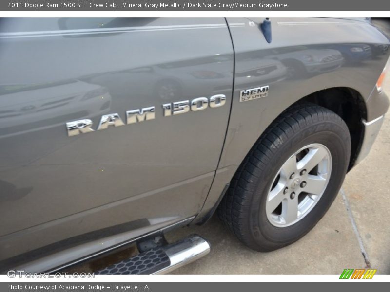 Mineral Gray Metallic / Dark Slate Gray/Medium Graystone 2011 Dodge Ram 1500 SLT Crew Cab