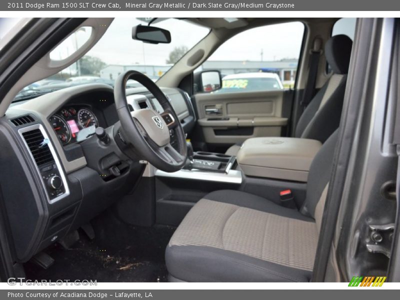 Mineral Gray Metallic / Dark Slate Gray/Medium Graystone 2011 Dodge Ram 1500 SLT Crew Cab