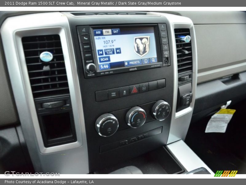 Mineral Gray Metallic / Dark Slate Gray/Medium Graystone 2011 Dodge Ram 1500 SLT Crew Cab