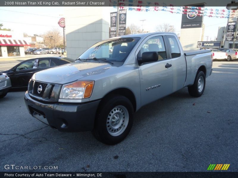 Radiant Silver / Charcoal 2008 Nissan Titan XE King Cab