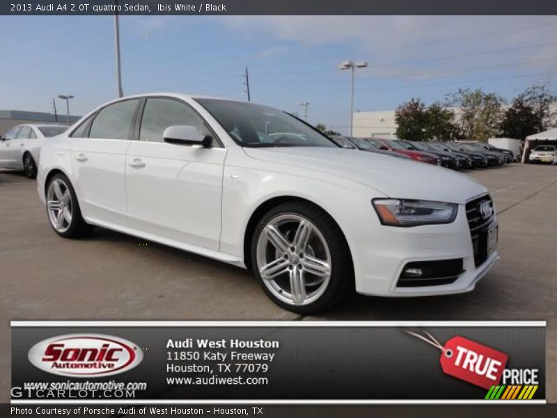Ibis White / Black 2013 Audi A4 2.0T quattro Sedan