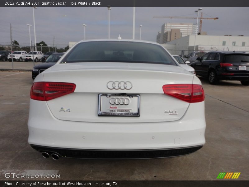 Ibis White / Black 2013 Audi A4 2.0T quattro Sedan