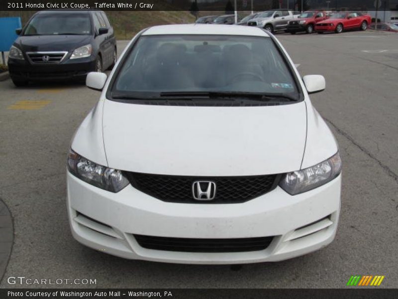 Taffeta White / Gray 2011 Honda Civic LX Coupe
