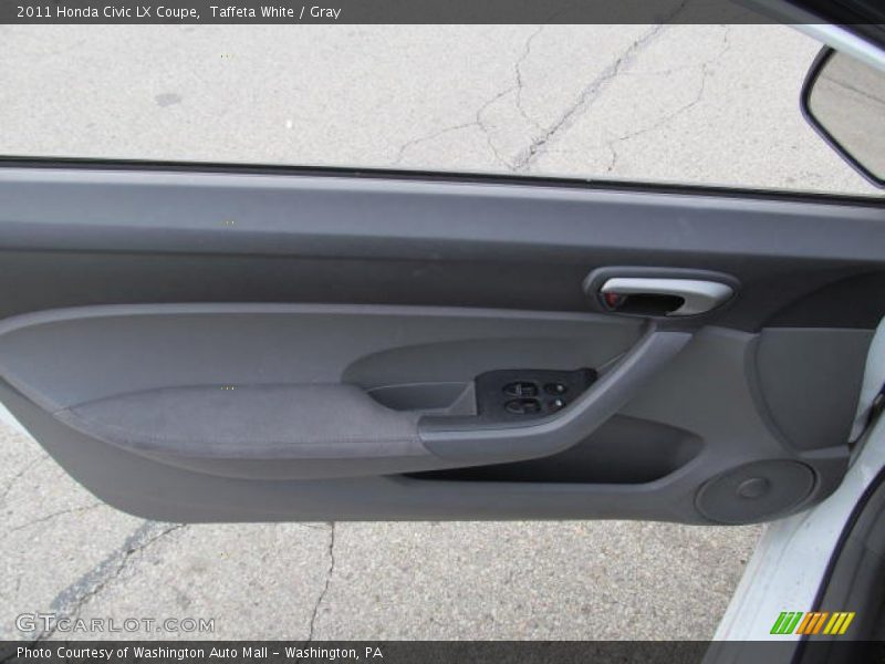 Taffeta White / Gray 2011 Honda Civic LX Coupe