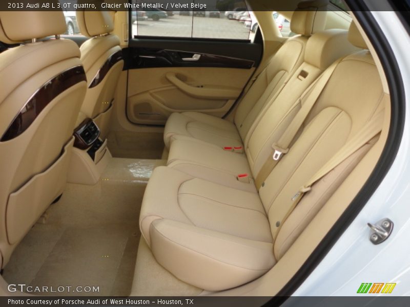 Glacier White Metallic / Velvet Beige 2013 Audi A8 L 3.0T quattro