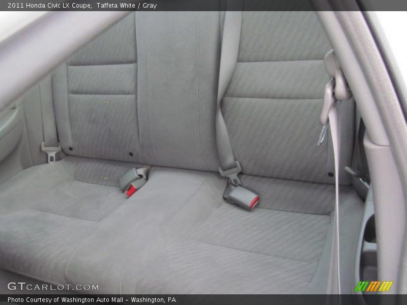Taffeta White / Gray 2011 Honda Civic LX Coupe