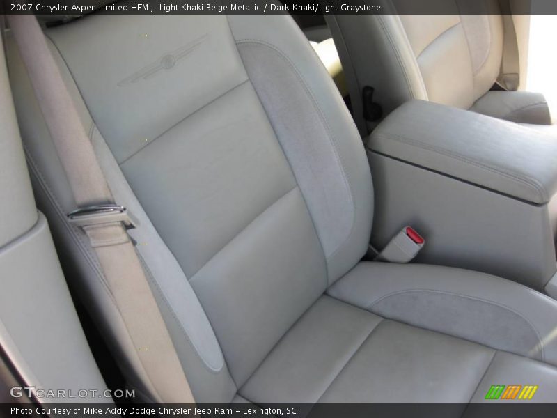Light Khaki Beige Metallic / Dark Khaki/Light Graystone 2007 Chrysler Aspen Limited HEMI