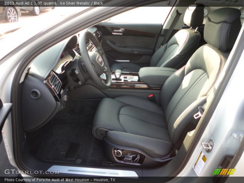 Ice Silver Metallic / Black 2013 Audi A8 L 3.0T quattro